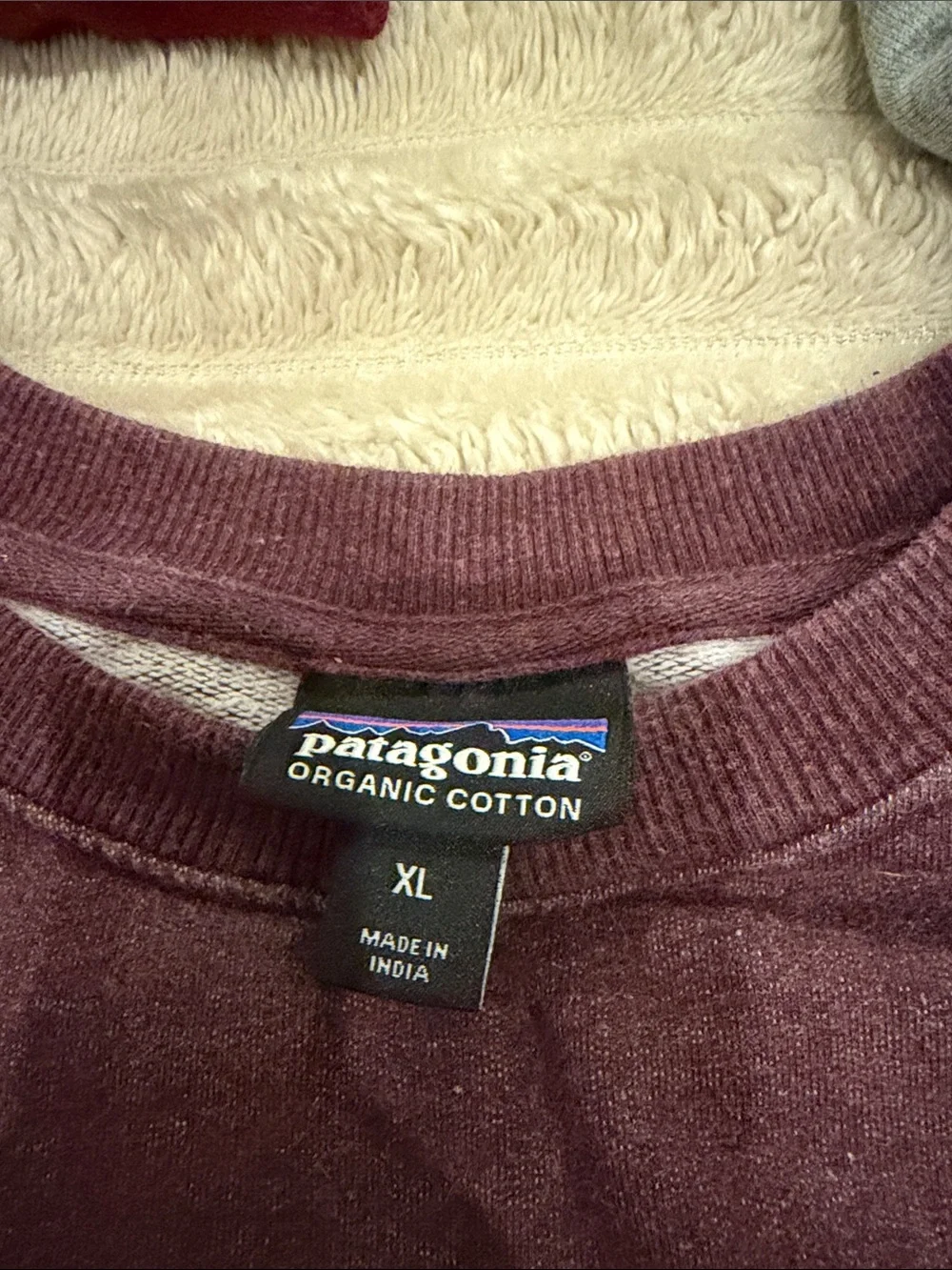 Maroon Patagonia Men's Crewneck Sweatshirt
